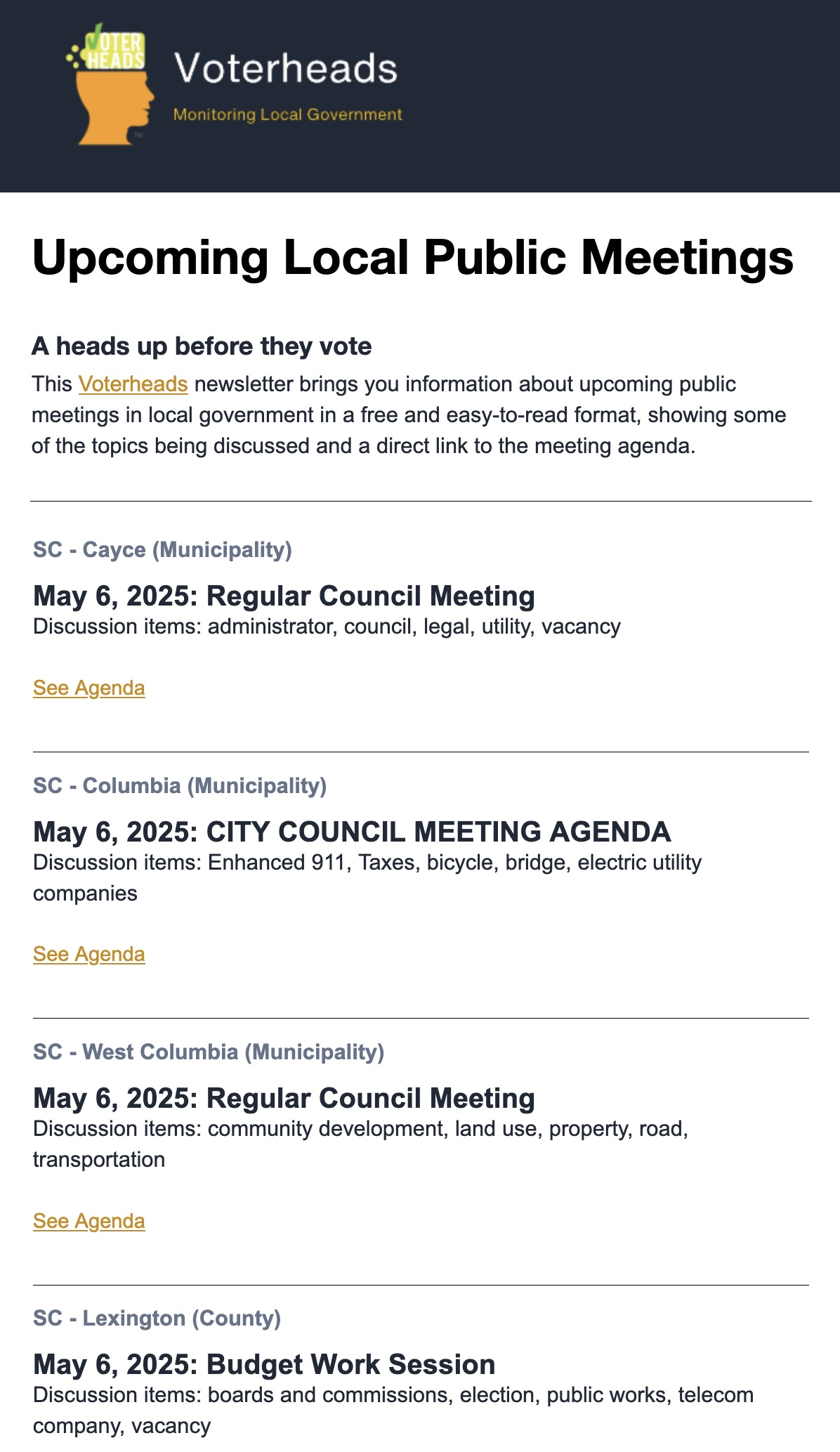 Newsletter sample