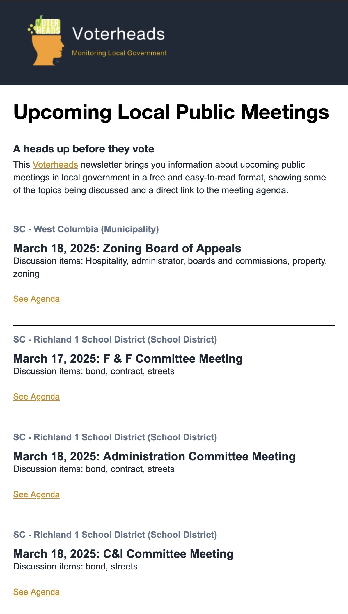 Newsletter sample